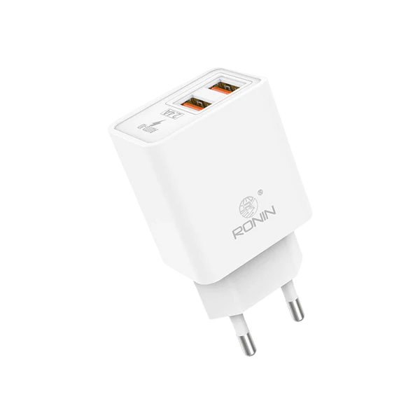 R-615 Fast Charger in White — Front View with Compact Design