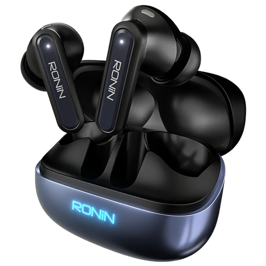 R-7085 Vox Earbuds Blue Angle 1
