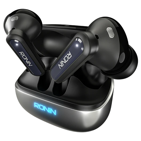 R-7085 Vox Earbuds Silver Side View