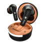 R-7100 Mellow Black Earbuds front view