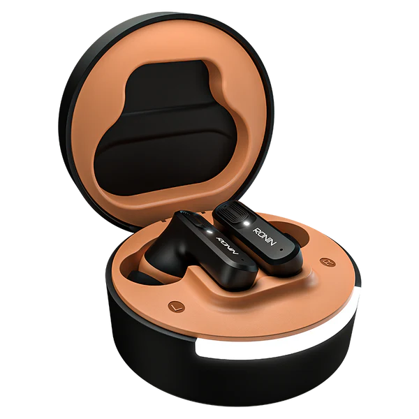 R-7100 Mellow Black Earbuds with retail box