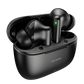 Open charging case of R-740 Vivid Black Earbuds with compact design