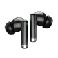 R-740 Vivid Black Earbuds inside charging case