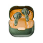 Roar Green ANC+ENC Earbuds with Case Open
