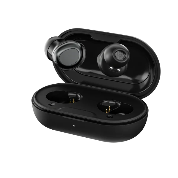 Ronin Mist R-7055 Black Earbuds Front View
