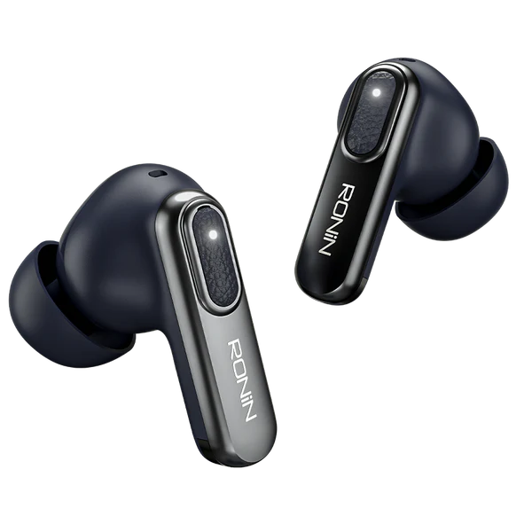 Ronin Nox R-7080 gray Earbuds with Charging Case