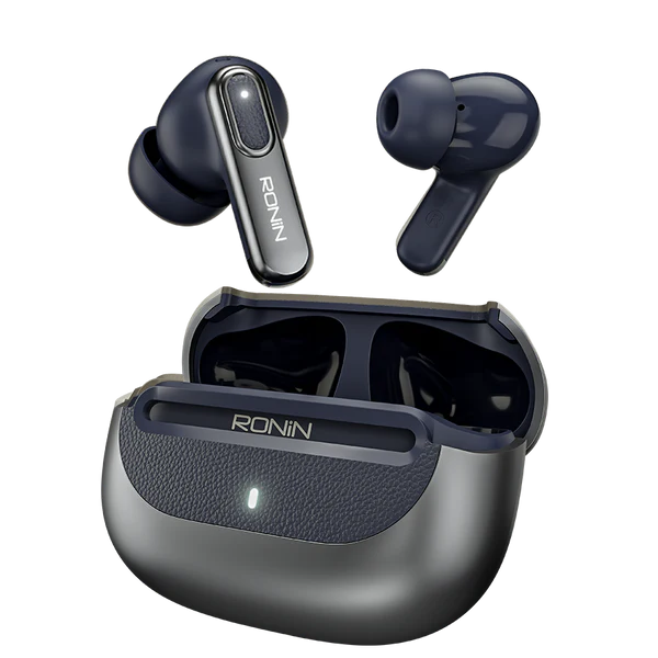 Ronin Nox R-7080 gray Earbuds Front View
