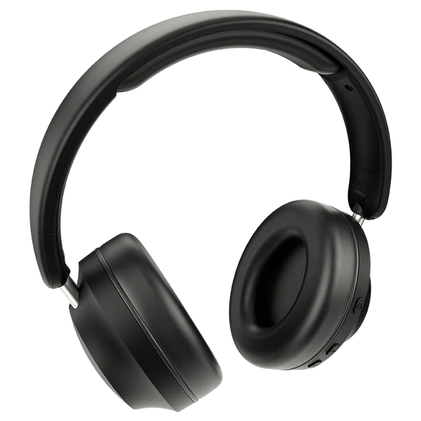 RONiN Magnitude R-1505 headphones in black — minimalist design, 40mm drivers, 10 hours playtime