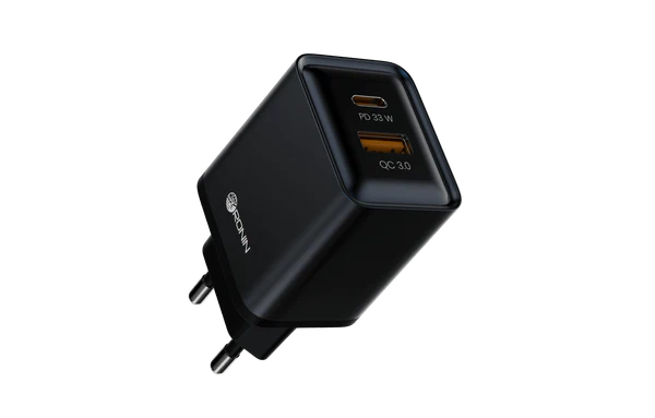 Ronin R-6010 33W Type-C to Type-C fast charger in blue color with PD and VOOC support