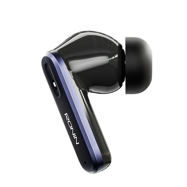 Ronin Vesper R-7075 Black – Dual Connectivity Bluetooth 5.3 Earbuds