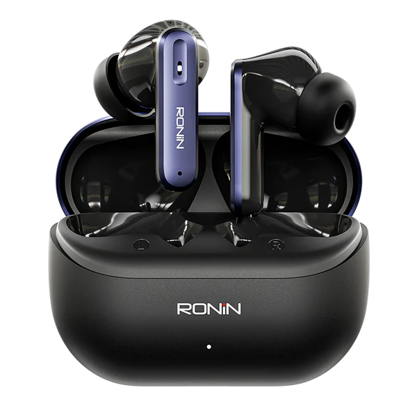 Ronin R-7075 Vesper Earbuds Black with ANC, ENC, and Gaming Mode