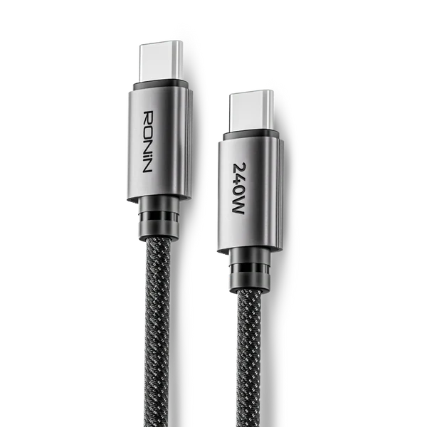 RONIN RUSH R-2050 Black Braided Type-C to Type-C Cable