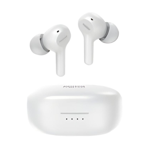 Faster Saver S70 Earbuds side view in white